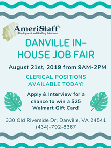 Danville, VA In-House Job Fair