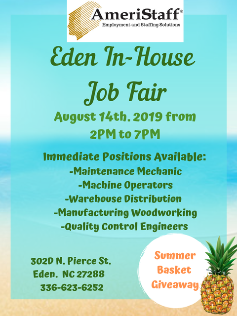 Eden, NC In-House Job Fair 