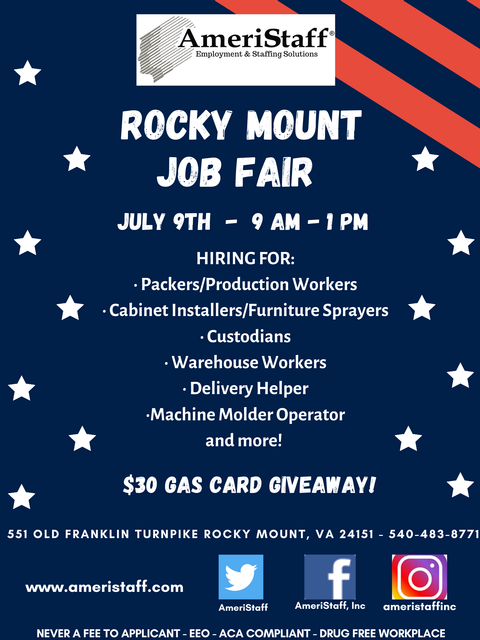 Job Fair in Rocky Mount, VA 