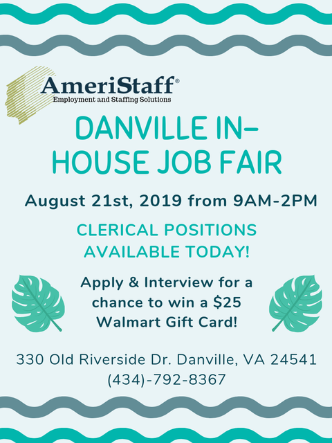 Danville, VA In-House Job Fair