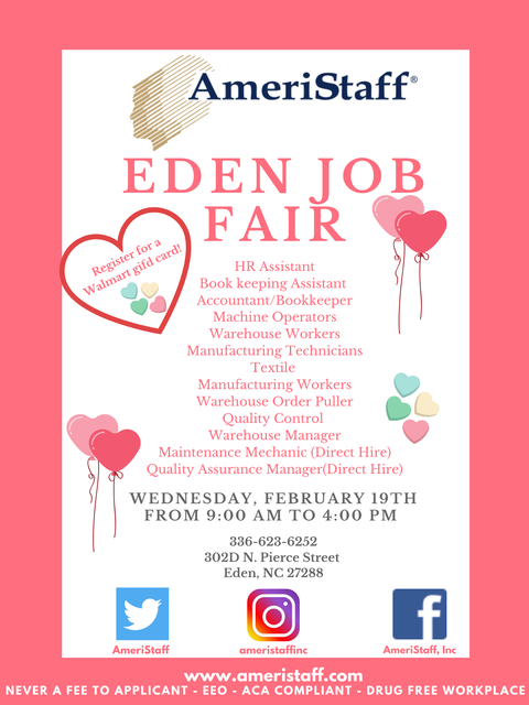 Eden, NC Job Fair 