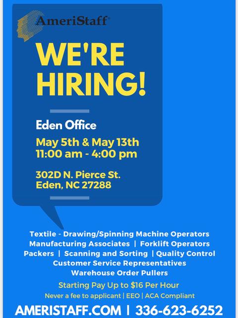 Eden Hiring Event