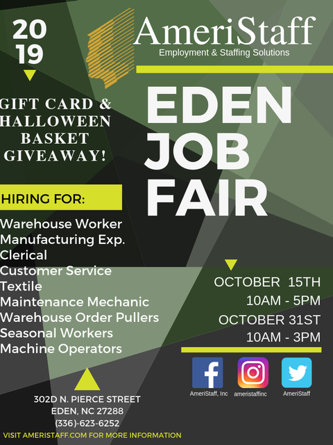 Eden, NC Job Fair