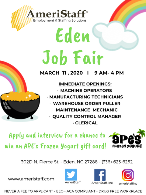 Job Fair in Eden, NC 