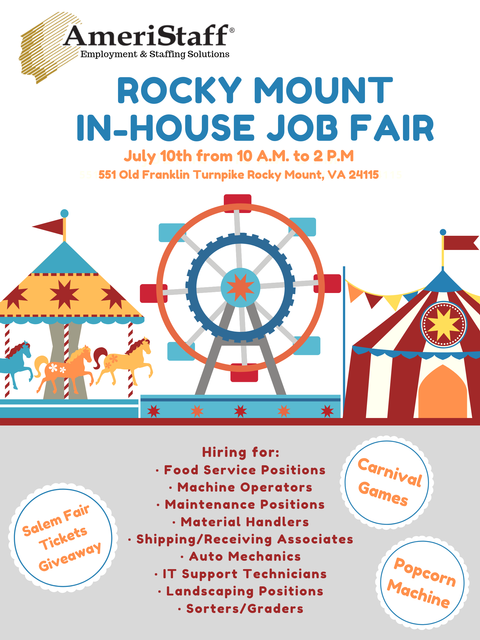 In House Job Fair in Rocky Mount