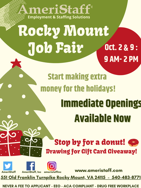 Job Fair in Rocky Mount, VA 