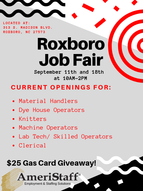 Job Fair in Roxboro, North Carolina