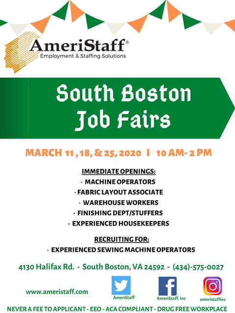 Job Fair in South Boston, VA 