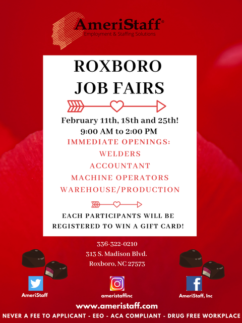 Roxboro, NC Job Fair 