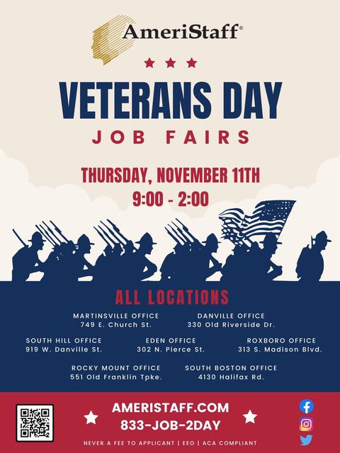 Veteran's Day Hiring Event