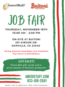 On-Site Hiring Event at Buitoni 