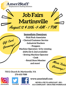 Job Fair in Martinsville, VA