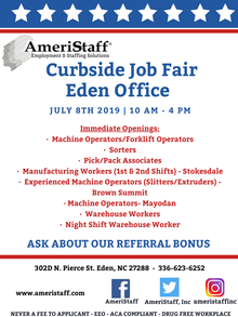 Job Fair in Eden, NC