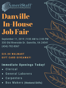 In-House Job Fair in Danville, VA