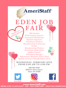 Eden, NC Job Fair