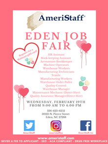 Eden, NC Job Fair 