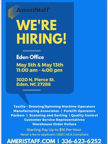 Eden Hiring Event