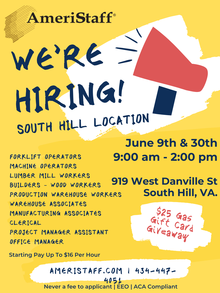 South Hill Hiring Event 
