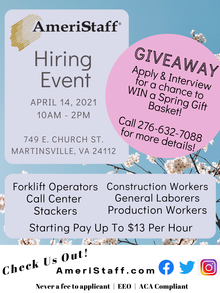 Martinsville Hiring Event 