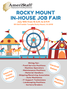 In House Job Fair in Rocky Mount