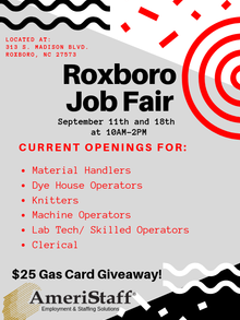 Job Fair in Roxboro, North Carolina